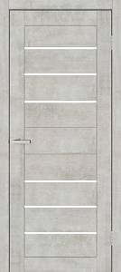 Дверь  Doors Smart С034 Бетон светлый (800*2000) ПВХ, стекло сатин (Ск)
