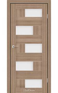 Дверне полотно NEPAL StilDoors Ольха классическая (800*2000) ПВХ, стекло сатин