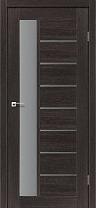 Дверь межкомнатная Leador Lorenza дуб саксонский (600*2000) sincrolam, стекло серый графит