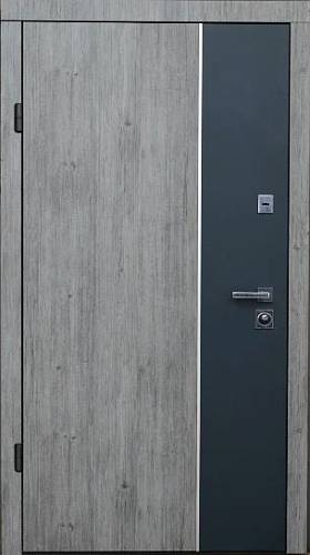 Двері вхідні Страж Smart Street Party BS модрина вулканическая 850*2040 (фурнитура сатин)
