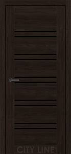 TERENZA City Line Express (700 х 2000, Артвуд  Шоколад, Чорне скло)