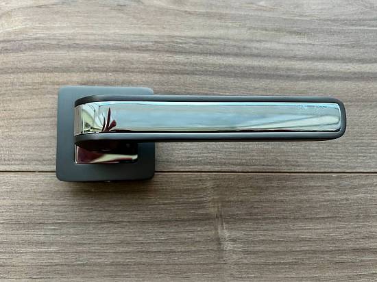 Дверные ручки Morelli Exclusive Dyi MH-46 GR/CP-S55 ЦАМ графит/хром