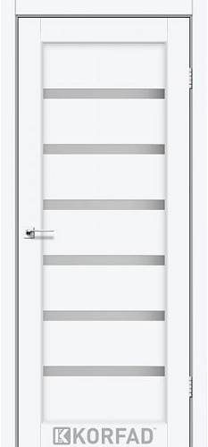 Двери Korfad Porto РR-01 белый перламутр 0,80х2 стекло сатин белый