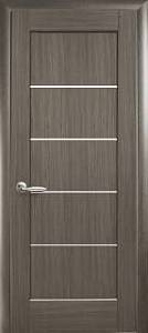 Дверне полотно Новий стиль Мира grey (800*2000) ПВХ De Luxe стекло сатин