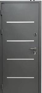 Двері вхідні Портала Стрит Термо Aluma 1 Metalic grey + Відень дуб шато 850*2040 ліва