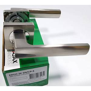 Дверная ручка Ajax ERGO JK SN/CP-3 мат никель