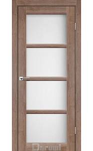 Дверь межкомнатная Darumi Avant Орех бургун (800*2000) стекло сатин белый