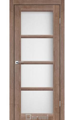 Дверь межкомнатная Darumi Avant Орех бургун (800*2000) стекло сатин белый