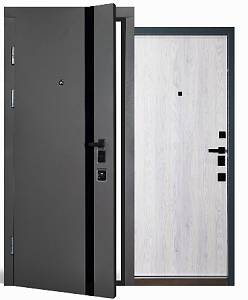 Двері вхідні Abwehr (City) Stella (515/0) 860/960х2050 (Кварцит/сосна прованс) вставка черн.ст