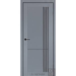 Дверне полотно  HELIOS 800 х 2000, Сріблястий блиск, Глухе+ фрезерування