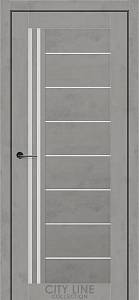 Дверне полотно COLORADO City Line (700 х 2000, Хромікс Антрацит, Сатин білий)