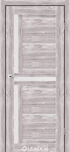 Дверне полотно Leador Express   LARIANA 800 х 2000, Клен Південний, Сатин білий(СкДн)