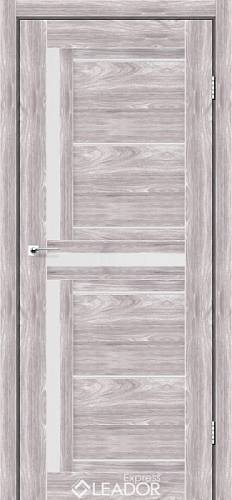 Дверне полотно Leador Express   LARIANA 800 х 2000, Клен Південний, Сатин білий(СкДн)
