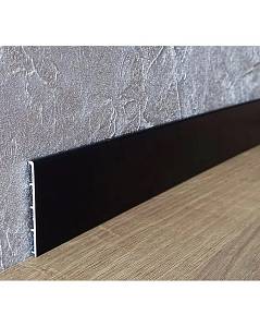 Плінтус алюмінієвий накладний Best Deal 8 чорний матовий (8/40/2,5 м)
