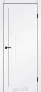 Дверне полотно   SIMPLI - LOFT SL-04, 900 х 2000, Білий Cупермат PP, Чорна матова кромка