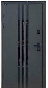 Двері вхідні Портала серія Люкс Полімер Тріумф Полімер Антрацит/Модрина вулкан950*2040 права