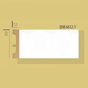 Плинтус Decolux DSK 6612 белый 66*12*2400мм (32шт/уп)