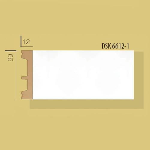 Молдинг Decolux DSK 6612 білий 66 * 12 * 2400мм (32шт/уп)