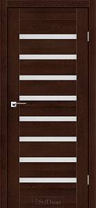 Дверное полотно Riko  Vena клен французкий 800*2000 екошпон 38 мм стекло сатин