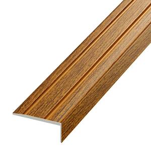 О-316-05 Порог Омис (23,5*9мм) лестничный рифленый орех (1800)