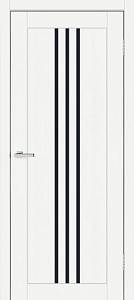 Дверь  Doors Smart С049 дуб меренго (800*2000) ПВХ, черное стекло (Ск)