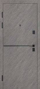 Двері Вхідні Булат  К 88(Квадро)Мод 556 Зріз каменю/Білий матовий гладкий 950праві СДн