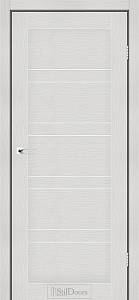 Дверне полотно ANTALYA 600 х 2000, Світле дерево, Сатин білий