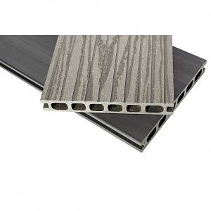 Террасная доска Holzdorf Impress шовная графит (24*162*2400мм)