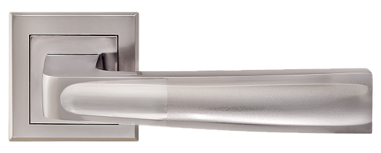 Ручка дверная MVM Z-1355 BN/SBN черный никель/матовый черн. никель