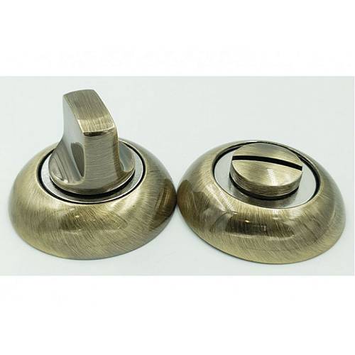 Фиксатор Trion круглый WC  17-AL  AB/CP NEW бронза/хром (FTE47+17#knob)