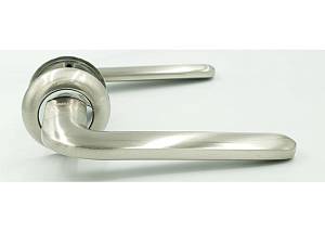 Ручка Trion на круглой розете  ЦАМ Strong SN/CP никель/хром