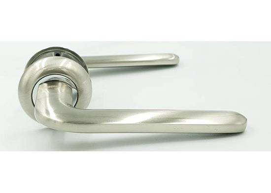 Ручка Trion на круглій розетці ЦАМ Strong SN/CP нікель/хром (Ск)