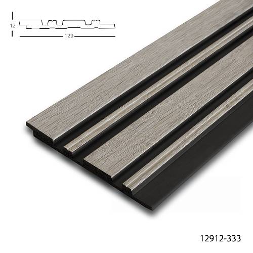 Панель стеновая полимерная Клевер  12912- 333 (129*12*2900мм) (20шт/уп)