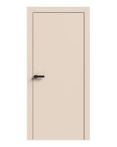 Дверь Терминус LIGHT ПК-01 (800*2000мм) Магнолія ПП  глуха, чорний торець