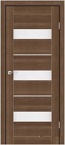 Дверне полотно MEXICO StilDoors Орех золотой (800*2000) ПВХ, стекло сатин