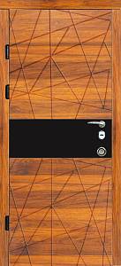 Двери Входные Магда тип 2 модель MG 604 Спил дерева коньяч. соф/Спил дерев. мед 860, 960 (квартира)