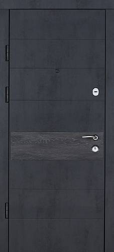 Двері Вхідні Булат К-6 мод 411 Спил коньячний/Білий спил