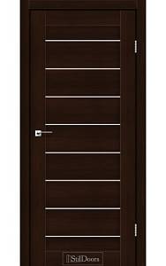 Дверне полотно TANZANIA StilDoors Каштан (800*2000) ПВХ, стекло сатин