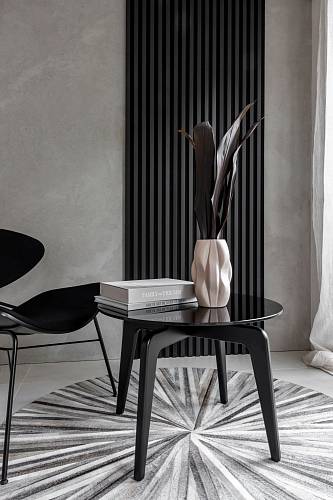 Панель Acoustic Slat Marbet Woodline (2700*300*17мм) Чорний мат (0,81 шт)