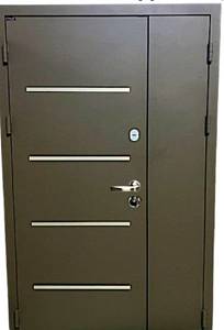 Двері вхідні Портала серія Стріт Aluma 1 Metallic brown Дублін Дуб сонома 1200*2040 права