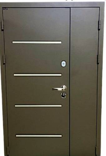 Двері вхідні Портала серія Стріт Aluma 1 Metallic brown Дублін Дуб сонома 1200*2040 права