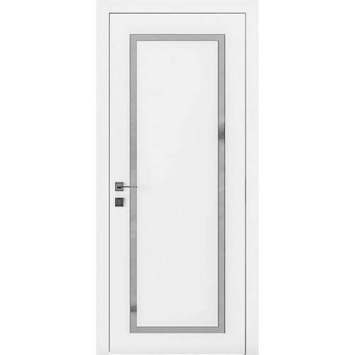 Дверь Родос Porto 2 белая матовая (800*2000) окрашенная, стекло двухсторонний сатин