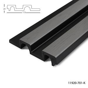 Панель стеновая полимерная Клевер  11920- 701 (119*21*2900мм) (12шт/уп)