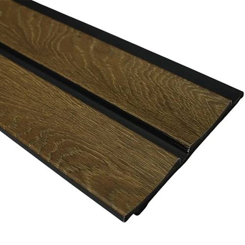 Панель стеновая полимерная Клевер 12812N - 336 темне дерево (128*12*2900мм) (20 шт/уп)